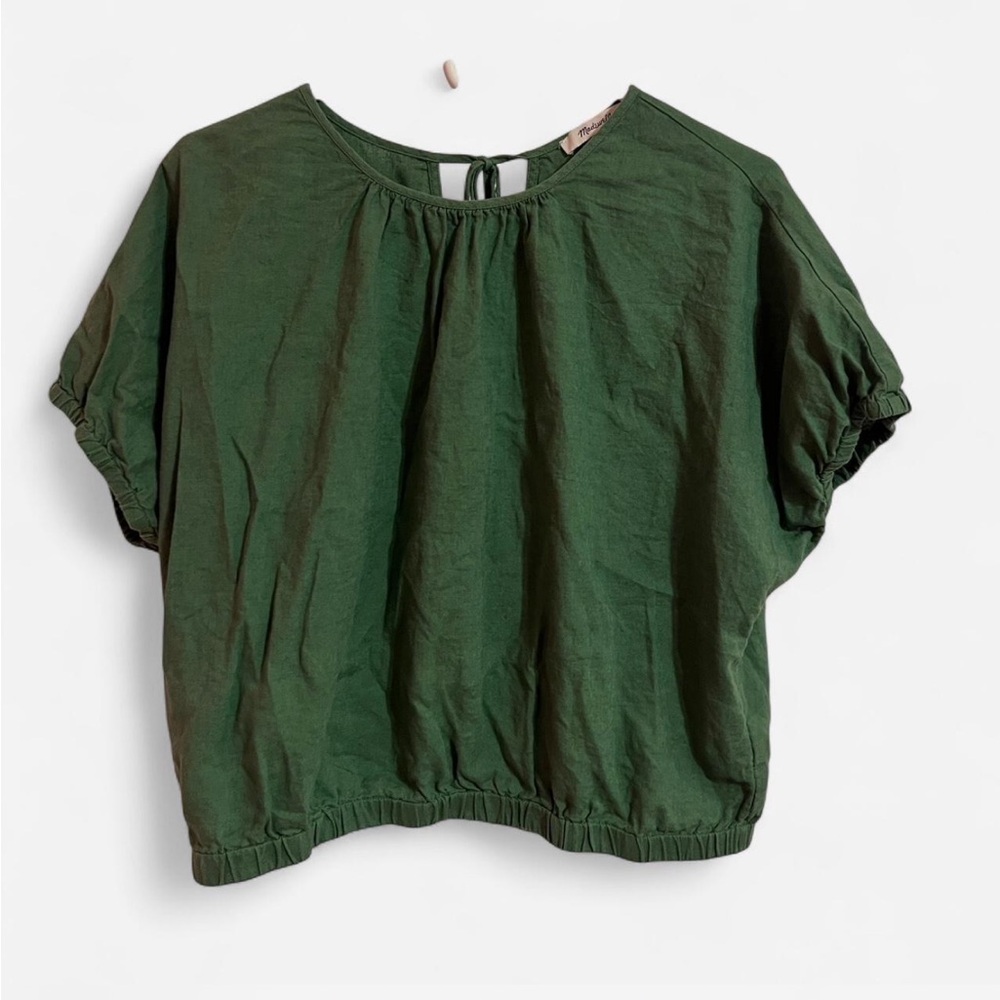 Madewell Forest Green Blouse